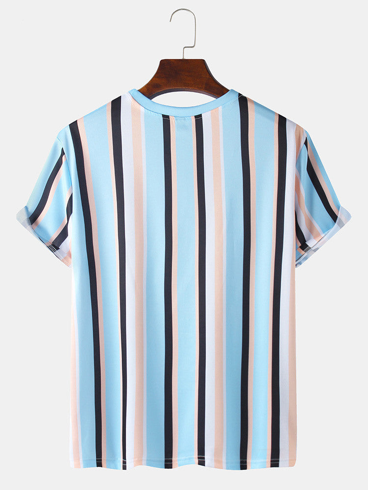 Striped Printed T-Shirt For Men