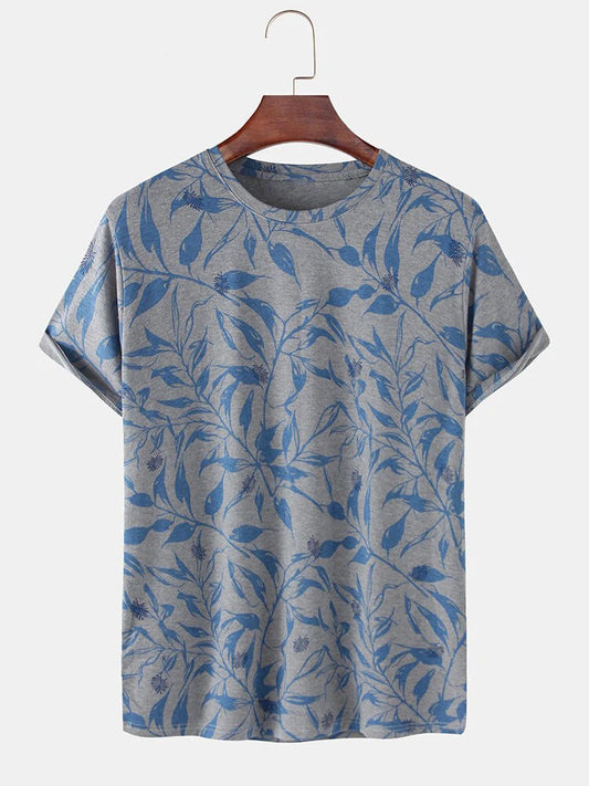 Fantasy Printed T-Shirt In Unique Modern Flower Design