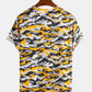Slim Fit T-Shirt Printed With All Over In Zebra Design