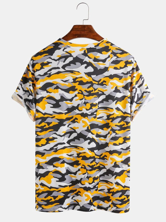 Slim Fit T-Shirt Printed With All Over In Zebra Design