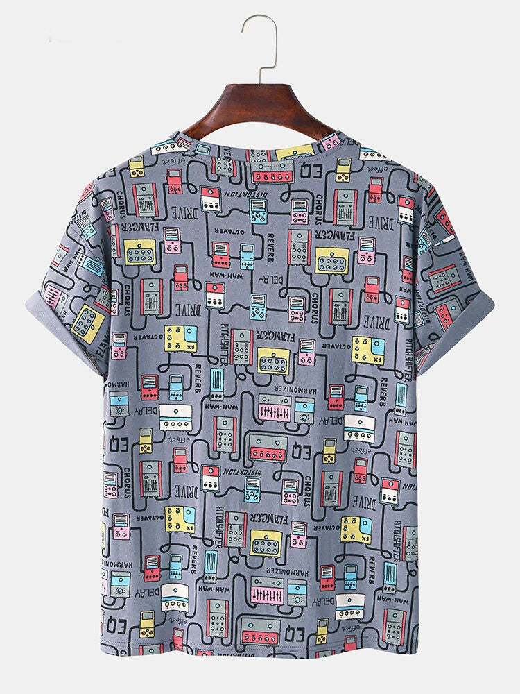 Conversational Printed T-Shirt With Modern Design