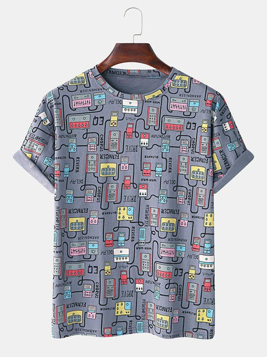 Conversational Printed T-Shirt With Modern Design