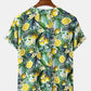 Lemon And Leaves Printed T-Shirt In Modern Design