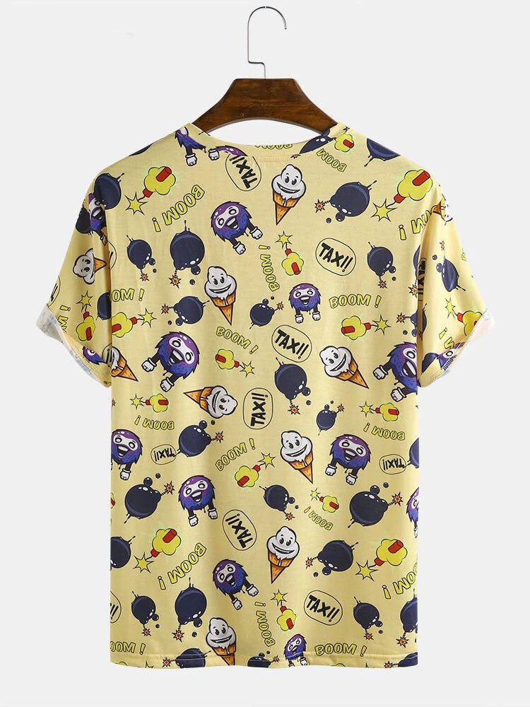 Ice-cream Printed T-Shirts For Men