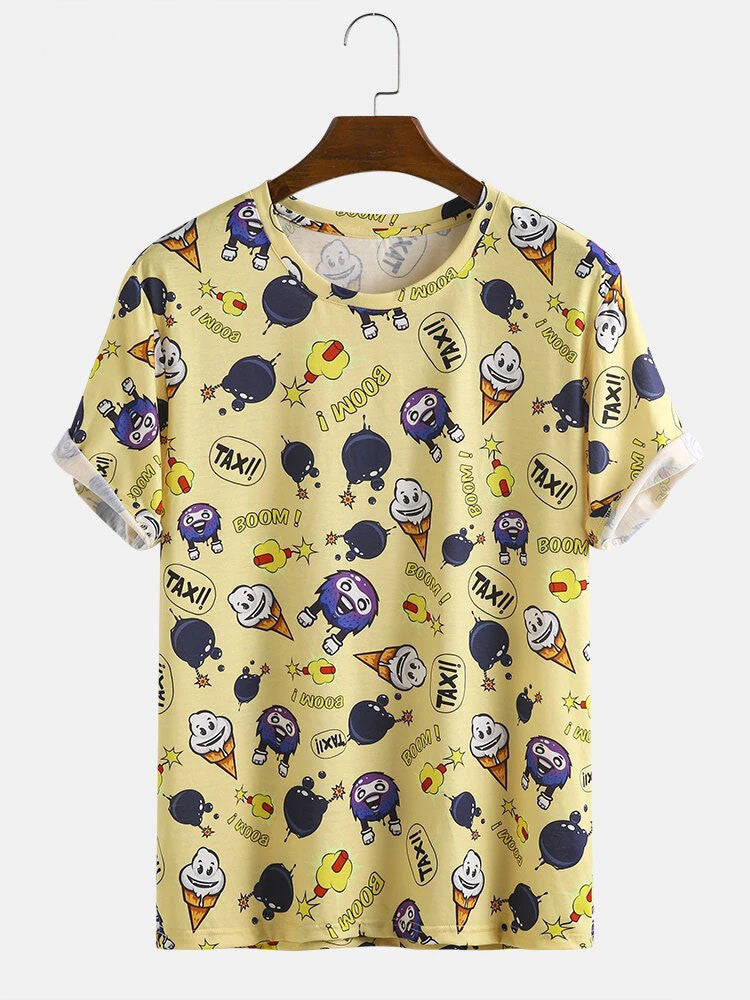 Ice-cream Printed T-Shirts For Men