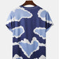 Short Sleeve With Modern Vibrant Printed T-Shirt In Multicolour Design