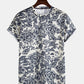 Contemporary Fantasy Printed T-Shirt In Unique Flower Design