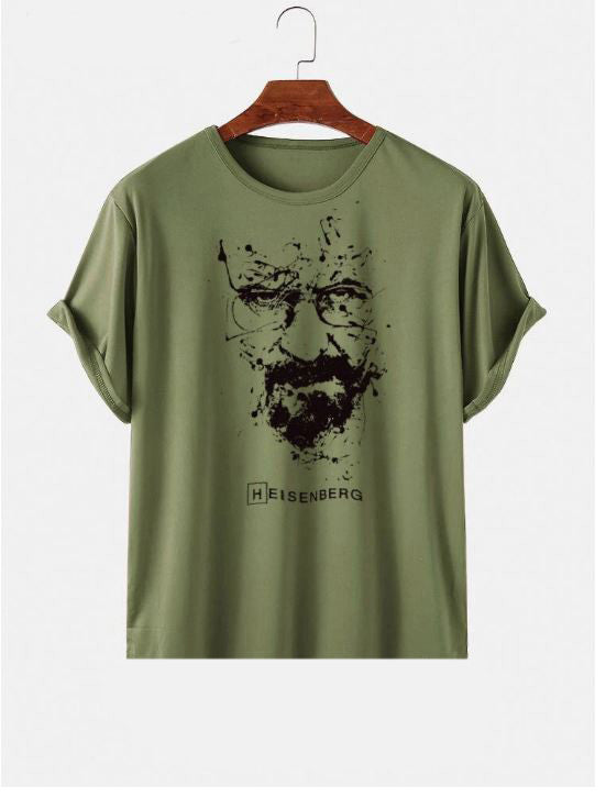 Modern Vibrant Print With Conversational Green Colour Printed T-Shirt